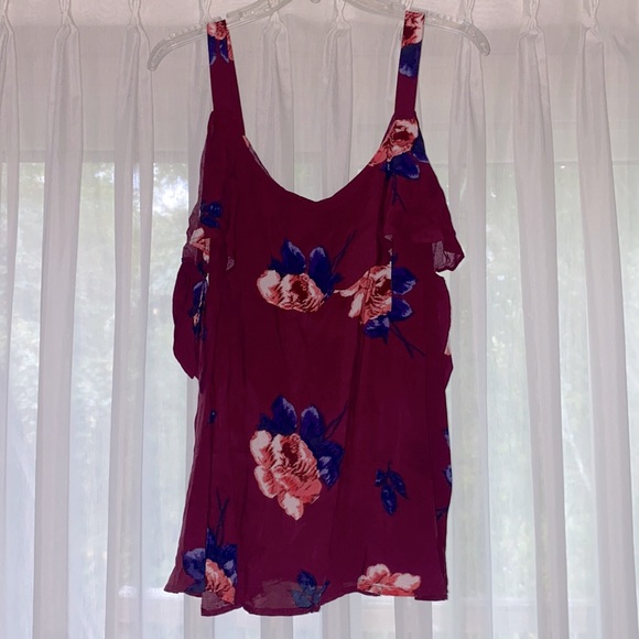 Maurices Tops - Maurices Off the Shoulder Flowered Blouse
